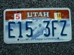 Kentekenplaat licenseplate Utah Greatest Snow USA, Verzamelen, Verzenden, Gebruikt, Auto's