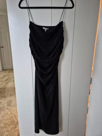 Zwarte glitter jurk H&M maat L  beschikbaar voor biedingen