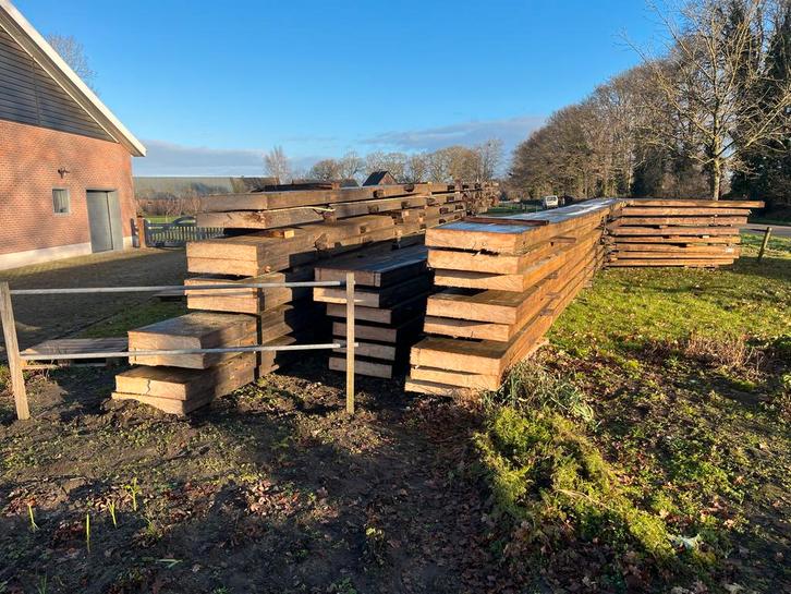 Houten Spanten - Diverse Afmetingen, Doe-het-zelf en Verbouw, Hout en Planken, Gebruikt, Balk, Overige houtsoorten, 300 cm of meer