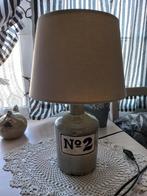 Stoere stenen schemerlampen met kap, Gebruikt, Rond, Ophalen of Verzenden, 50 cm of meer