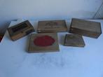 Sigarendoosje, vijf stuks, ouderwets hout, Verzenden