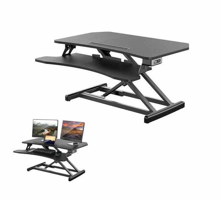 Zit sta verhoger / bureauverhoger. Elektrisch/gasveer!, Computers en Software, Laptoptafels, Zo goed als nieuw, Ophalen