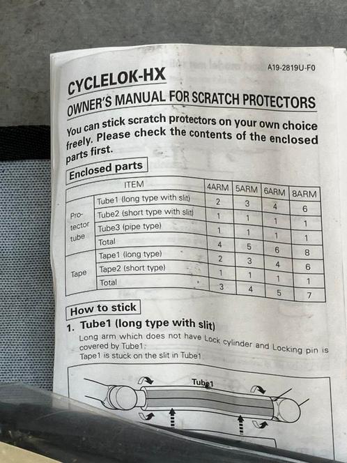 Set sloten voor motorfiets cyclelok-HX en schijfremslot, Motoren, Accessoires | Koffers en Tassen, Gebruikt, Ophalen of Verzenden