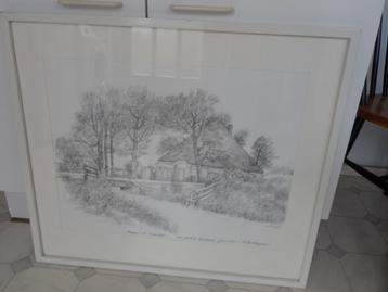 Wil de bie - tekening oosterdijk  beschikbaar voor biedingen