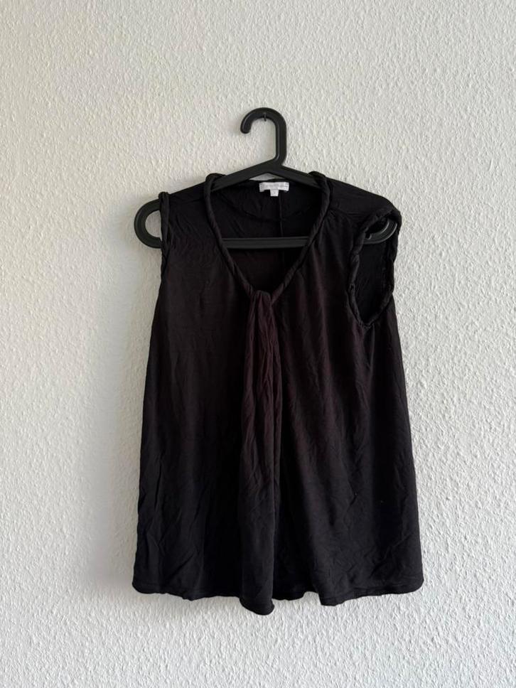 Zwarte mouwloze top van Charles Vögele, maat S, Kleding | Dames, Tops, Zo goed als nieuw, Maat 36 (S), Zwart, Zonder mouw, Ophalen of Verzenden