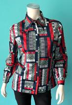 Vintage jaren 70 blouse USA patchwork maat 38, Kleding | Dames, Blouses en Tunieken, Maat 38/40 (M), Overige kleuren, Verzenden