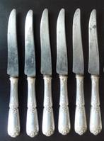 6 historische antieke Franse SFAM verzilverde dinermessen, Ophalen