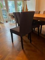 Eetkamer stoelen, set van 8, grijze stoelen zonder leuning, Antiek en Kunst, Antiek | Meubels | Stoelen en Banken, Ophalen