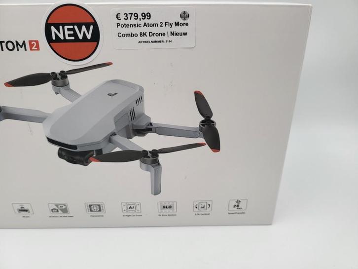 Potensic Atom 2 Fly More Combo 8K Drone | Nieuw, Audio, Tv en Foto, Drones, Nieuw, Ophalen of Verzenden