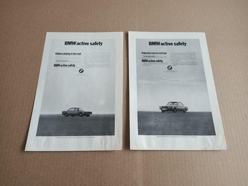 Reclame (uit oud tijdschrift) BMW E9 Coupe (1971) USA, Verzamelen, Automerken, Motoren en Formule 1, Gebruikt, Auto's, Verzenden