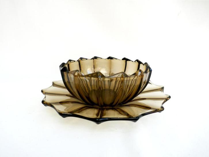 Scailmont - fruit set - Art Deco persglas, Antiek en Kunst, Antiek | Servies compleet, Ophalen