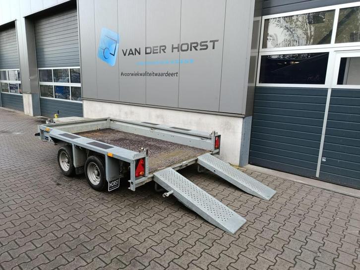 Nette Ifor Williams machinetransporter - 3500 kg - 2021, Auto diversen, Aanhangers en Bagagewagens, Gebruikt