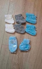 Gebreide baby slofjes (8 paar) en wanten (1 paar) NIEUW, Kinderen en Baby's, Ophalen of Verzenden, Nieuw, Jongetje of Meisje, Muts