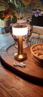 Led desk lamp gold goud tafellamp oplaadbaar usb !, Huis en Inrichting, Minder dan 50 cm, Ophalen of Verzenden, Zo goed als nieuw