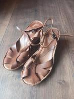 Clarcs Artisan Collection sandalen met Sleehak echt leder, Bruin, Zo goed als nieuw, Clarks, Sandalen of Muiltjes