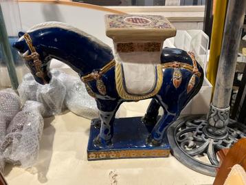 Keramiek stwnen paard steen 49 hoog 60 breed izgst beschikbaar voor biedingen