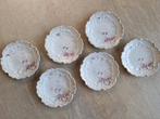 Vintage Set Petit Four schaaltjes - bordjes - 6 stuks, Ophalen of Verzenden