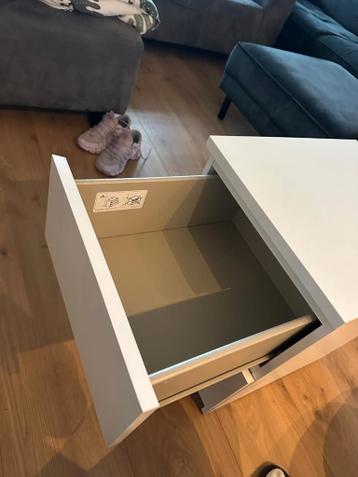 Ikea MALM nachtkastje, Wit - afbeelding 5