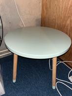 Leuk en stevig hout kindertafeltje mint groen met extra blad, Huis en Inrichting, Ophalen, Minder dan 45 cm, Minder dan 55 cm