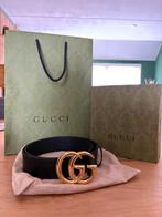 Gucci riem maat 85 // GG Marmont wide belt shiny buckle, Kleding | Dames, Riemen en Ceinturen, 80 tot 90 cm, Zwart, Heupriem, Ophalen of Verzenden