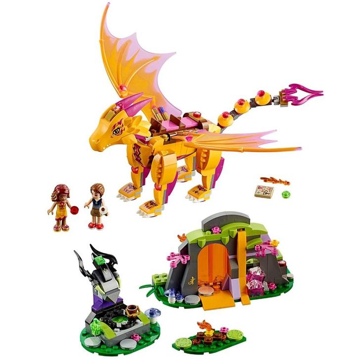 Lego Elves 41175 De lavagrot van de vuurdraak, Kinderen en Baby's, Speelgoed | Duplo en Lego, Zo goed als nieuw, Lego, Complete set