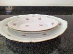 H & C czechoslowakia porselein schalen 26 en 34 cm rozen, Antiek en Kunst, Antiek | Servies los, Ophalen of Verzenden