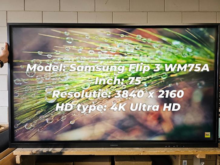 Samsung LH75WAF 75" UHD/4K met TOUCH, Audio, Tv en Foto, Televisies, Refurbished, LCD, 100 cm of meer, 4k (UHD), Samsung, 50 Hz