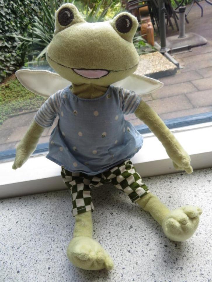 Kikker Groda van IKEA zacht velours, Kinderen en Baby's, Speelgoed | Knuffels en Pluche, Zo goed als nieuw, Kikker, Ophalen of Verzenden