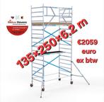 euroscaffold rolsteiger 1352506.20, Doe-het-zelf en Verbouw, Steigers, Ophalen, Nieuw, Rolsteiger of Kamersteiger, 5 meter of hoger