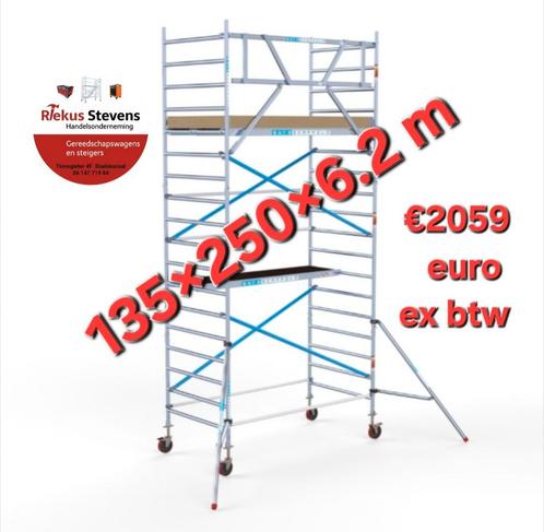 euroscaffold rolsteiger 1352506.20, Doe-het-zelf en Verbouw, Steigers, Nieuw, Rolsteiger of Kamersteiger, 5 meter of hoger, Ophalen