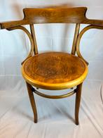Vintage Fischel armstoel – gebogen hout – Tsjechoslowakije, Antiek en Kunst, Antiek | Meubels | Stoelen en Banken, Ophalen of Verzenden