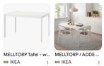 Melltorp tafel nog in de verpakking, Ophalen, Nieuw, Rechthoekig, 50 tot 100 cm