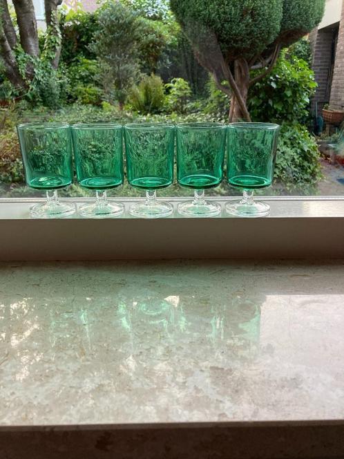 Cavalier Luminarc France wijnglazen licht groen, Verzamelen, Glas en Borrelglaasjes, Nieuw, Overige typen, Ophalen of Verzenden