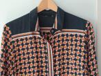 * blouse: mooi retro bloesje 100% zijde, maat 40, Ophalen of Verzenden, Zo goed als nieuw, Maat 38/40 (M), Zwart