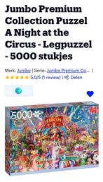 Nieuwe Puzzel Jumbo The Circus 5000 stukjes, Ophalen of Verzenden, Meer dan 1500 stukjes, Nieuw, Legpuzzel