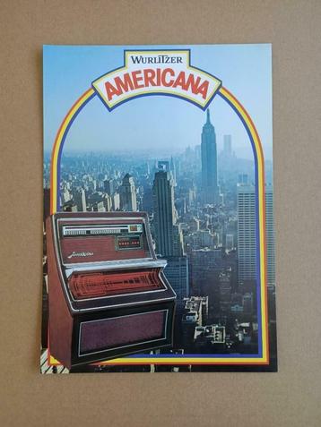 Flyer: Wurlitzer Americana 3900 (1975) Duits/ jukebox beschikbaar voor biedingen