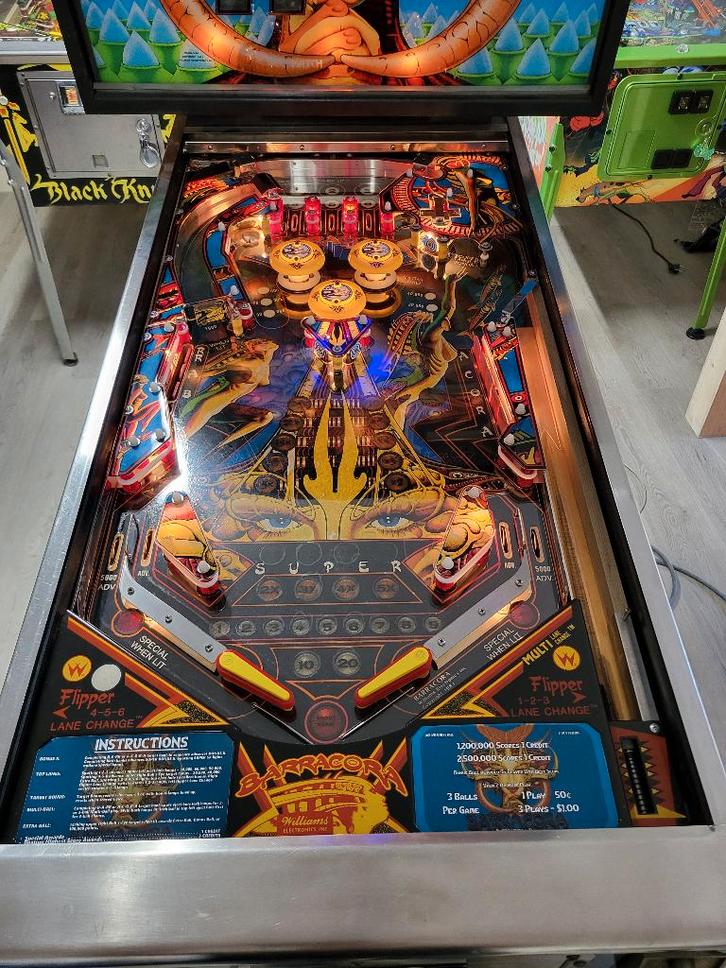 Barracora (Williams, 1981)  mooie staat, Verzamelen, Automaten | Flipperkasten, Zo goed als nieuw, Elektronisch, Flipperkast, Williams