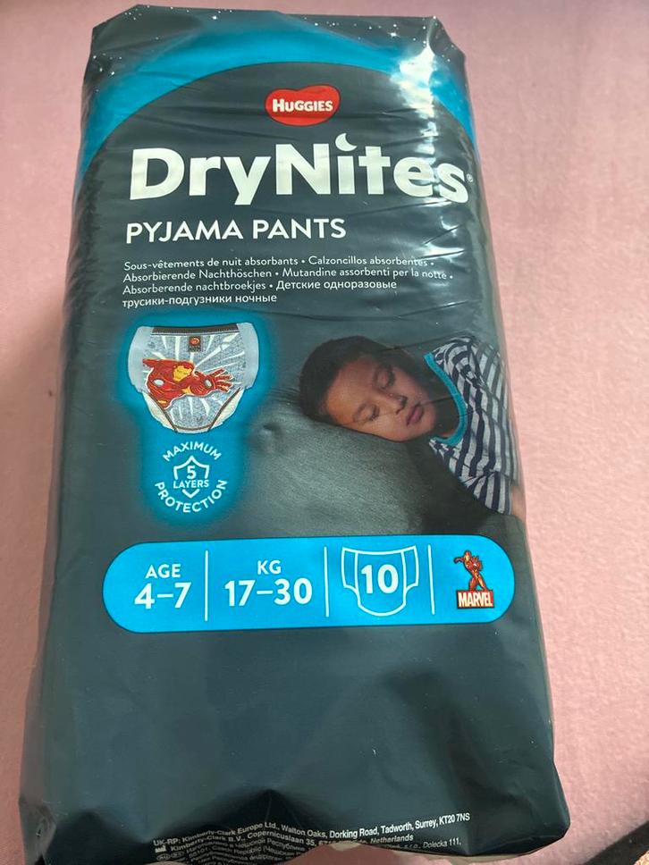 Huggies DryNites Pyjama Broekjes - Marvel 4-7 jaar, Kinderen en Baby's, Badjes en Verzorging, Nieuw, Overige typen, Overige merken