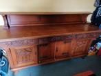 Vintage Dressoir echt hout met ingewerkte figuren fantasie., Ophalen of Verzenden, Zo goed als nieuw, 25 tot 50 cm
