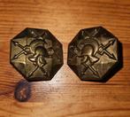 Set schouderemblemen Verbindingsdienst MVO, Ophalen of Verzenden, Landmacht, Nederland, Embleem of Badge