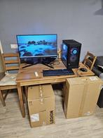 Computer set monitor mouse keyboard, Computers en Software, Desktop Pc's, Ophalen, Gebruikt, AMD Ryzen 7, Gaming