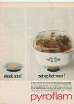 Retro reclame 1966 Pyroflam schaaltje ovenschaaltje pan, Verzamelen, Retro, Verzenden, Overige typen