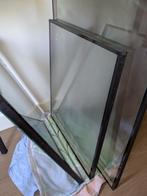 Ramen / Glasplaten melkglas, Doe-het-zelf en Verbouw, Glas en Ramen, Ophalen, Zo goed als nieuw, Glasplaat, Dubbelglas