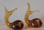 Twee leuke identieke walvissen. Samen te koop. Niet los., Antiek en Kunst, Antiek | Glas en Kristal, Ophalen of Verzenden