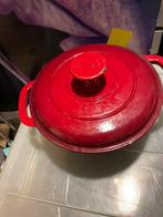 Kleine geëmailleerde gietijzeren braadpan, Huis en Inrichting, Keuken | Potten en Pannen, Ophalen of Verzenden, Gebruikt, Gietijzer