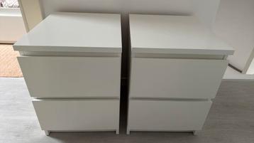 Malm nachtkastje 2 x - afbeelding 1