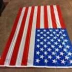 Grote Amerikaanse vlag vintage, Diversen, Vlaggen en Wimpels, Verzenden, Zo goed als nieuw