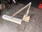 Werklamp (2x tl) industrieel design, Huis en Inrichting, Gebruikt, Jaren 60-tig, Metaal of Aluminium, Vloerspot of Grondspot