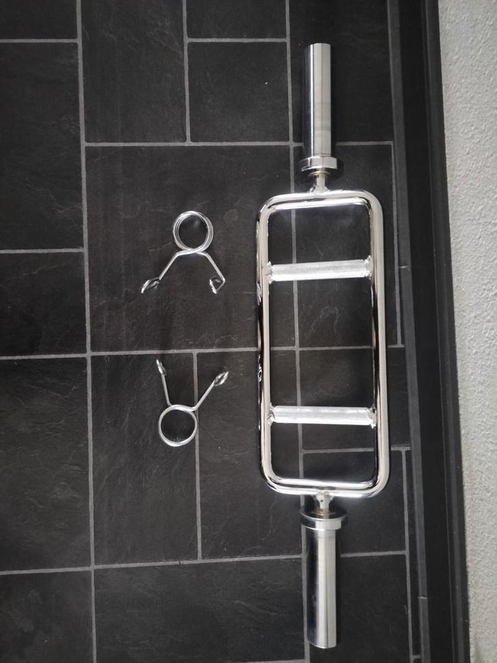 💪Triceps Olympische bar - Halterstang 50 MM - sluitveren, Sport en Fitness, Fitnessmaterialen, Zo goed als nieuw, Halterstangen