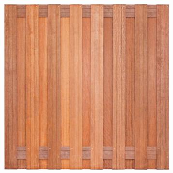 Hardhouten tuinscherm 180x180cm 15+2 planks RVS Topkwaliteit beschikbaar voor biedingen